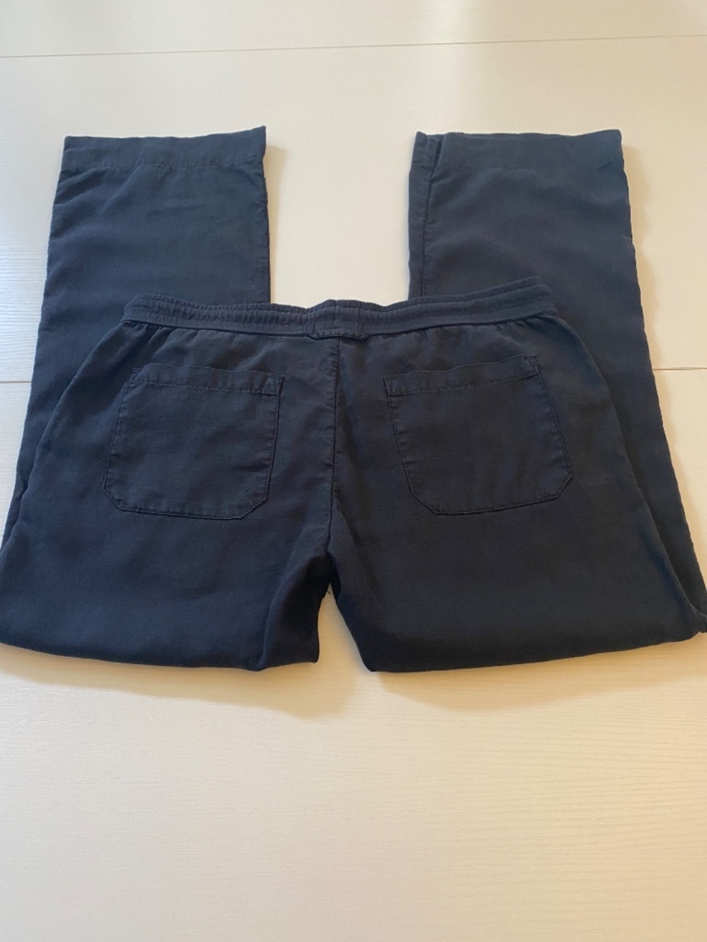 JAMES PERSE Made in USA Relaxed Linen Pants Drawstring in Black Size 2 (Medium) - Picture 4 of 15
